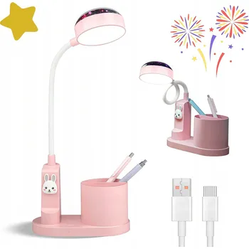 Lampička LED STOLNÍ LAMPA S DRŽÁKEM NA TUŽKY A REGULACÍ JASU PRO DĚTI