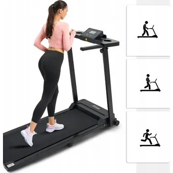 Běžecký pás ELEKTRICKÝ BĚŽECKÝ PÁS SKLÁDACÍ 12 PROGRAMŮ DOMÁCÍ TRÉNINK BĚHÁNÍ AŽ 8 KM/H