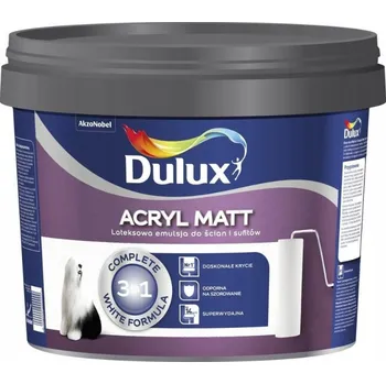 barva na zeď Akrylová Barva na zeď Dulux 3 l matná