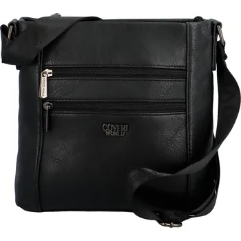 Kabelka Pánská koženková crossbody Devone, černá