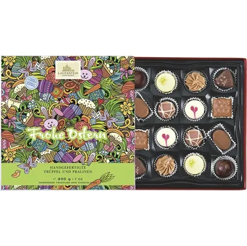 Bonboniéra LAUENSTEIN Bonboniéra mix lanýžů a pralinek 200g bez alkoholu ručně vyráběné pralinky