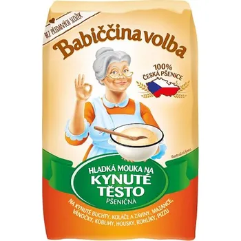 Mouka Hladká mouka na kynuté těsto pšeničná Babiččina volba