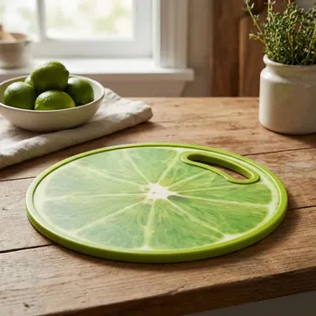 Kuchyňské prkénko Krájecí deska kulatá ALTOM DESIGN TROPICANA 30 cm limetka