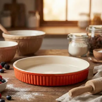 Forma na pečení Keramická forma na koláč ALTOM DESIGN FUSION CORAL 24 cm oranžová