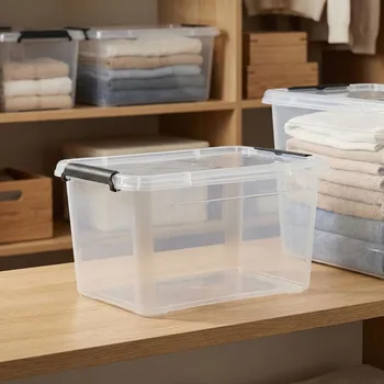 Úložný box Dóza na skladování s víkem MOXOM SIMPLE STORE 6,5 l průhledná