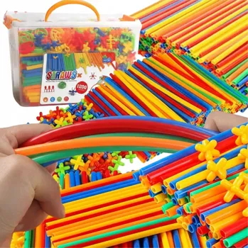 ostatní stavebnice Stavební Stavebnice ChRLD brčka 1000 dílů