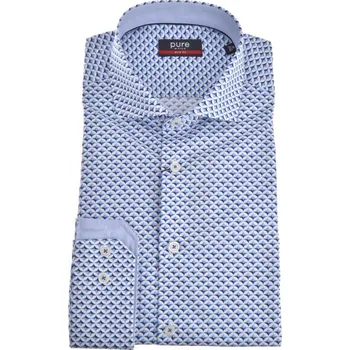 Pánská košile Košile Pure Slim Fit "City" geometrický vzor E11002_21705_173 velikost: 41/42, délka rukávu: dlouhý rukáv