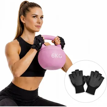 Kettlebell 6 kg měkký kettlebell koule činka FITNESS trénink doma růžový