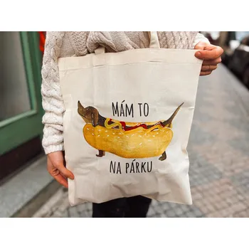 Nákupní taška ePiPí Plátěnka malá - Mám to na párku