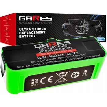 Akumulátor Gares pro iRobot Roomba 800 880 866 891 895 899 900 980 960 5,8 Ah