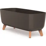 PRO Květináč GRACIA CASE ECO WOOD kávový 58cm