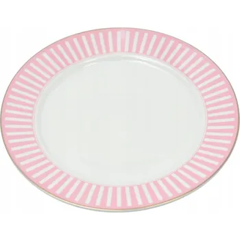 Talíř PORCELÁNOVÝ DEZERTNÍ TALÍŘ RŮŽOVÝ Ø21CM HARMONY