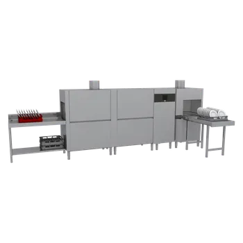 Myčka nádobí Myčka tunelová 270, studená voda, výstup vpravo, rohový sušící modul, rekuperace | RM - XT 270 R XTRS XTRCO