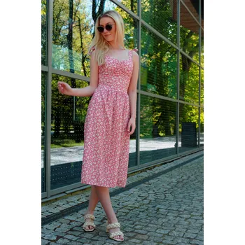 Dámské šaty Midi šaty s květinami Barva: Barevná, Velikost: ONE SIZE