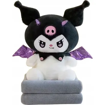 plyšák Plyšák 3V1 POLŠTÁŘ S DEKOU deka Dárek KUROMI Sanrio Hello Kitty