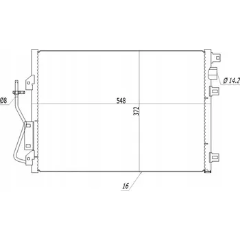 Klimatizace automobilu Kondenzátor, klimatizace Hart 608 630