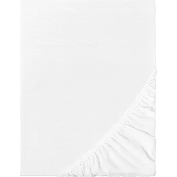 Prostěradlo Prostěradlo s gumou 200x220 Bavlna 100% Bílé Hladké Pevné