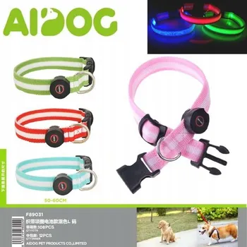 Obojek pro psa Svítící obojek pro psy s vestavěnou baterií - Různé barvy
