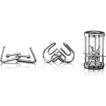 Dětské zboží POPULAR Sada 3 kovových hlavolamů