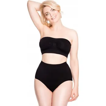 Podprsenka PODPRSENKA BEZ RAMÍNEK TOP HANNA STYLE 06-161 ČERNÁ L/XL