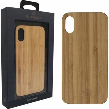 Pouzdro na mobilní telefon Zadní Kryt Foxwood pro Apple iPhone X, iPhone XS, hnědý