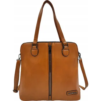 Marco Contti shopper kabelka z eko kůže hnědá