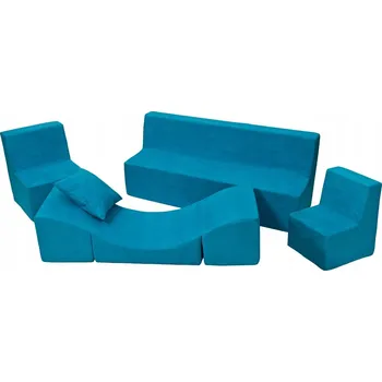 Pohovka Kompletní sada nábytku: 2x křesílko + pohovka + lehátko pro děti na hraní a odpočinek