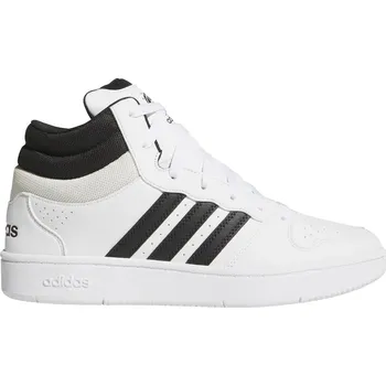 Pánská tenisová obuv Pánská rekreační obuv ADIDAS-Hoops Mid Classic M cloud white/core black/orbit grey Bílá 43 1/3