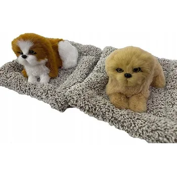 plyšák PEJSEK LEŽÍCÍ PLYŠOVÁ PLYŠOVÁ HRAČKA 2 BARVY NA VÝBĚR