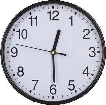 Hodiny Nástěnné hodiny Voyager černé 20 cm