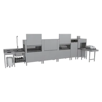 Myčka nádobí Myčka tunelová 300, studená voda, výstup vpravo, rohový sušící modul | RM - XT 300 R XTRS