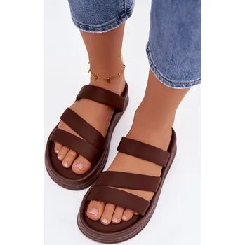 Dámské pantofle Boto Materiálové dámské pantofle na platformě s pásky Liorine Barva: Béžová, Velikost: 40