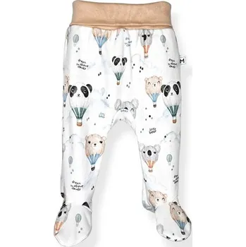 Kojenecké oblečení Mrofi Pure Organic Polodupačky Bear Ballons Beige - 74