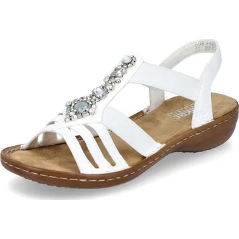 Dámské sandále Dámské sandály RIEKER 60839-80 bílá S6 36