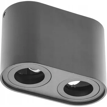 Stropní svítidlo přisazené GTV 50 W GU10 16,2 cm černé