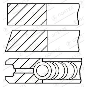 Píst motoru Sada pístních kroužků FEDERAL MOGUL 08-435700-00