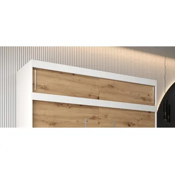 Šatní skříň Skříň Veneti UNI 200 x 40 x 62 cm bílá