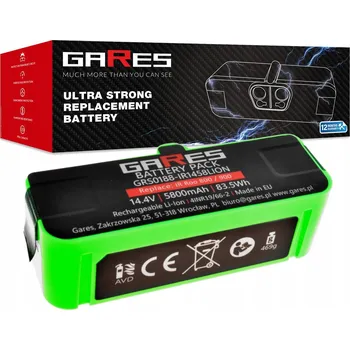 Akumulátor Gares pro iRobot Roomba 900 960 961 964 965 970 980 986 5,8Ah