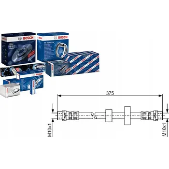 Brzdová hadice Bosch 1 987 476 698 Brzdová hadice, flexibilní