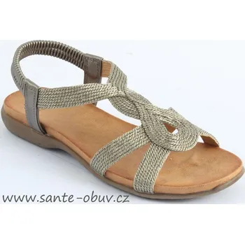 Dámská zdravotní obuv SANTÉ CR/70080 SILVER sandál vel.36-41, --- - 39
