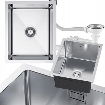 Nerezový dřez Nerezový dřez jednokomorový 37x45 cm INOX od Velazo.