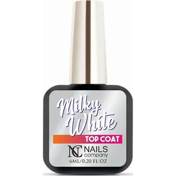 Lak na nehty Nails Company Milky White vrchní lak 6 ml