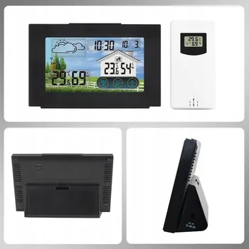 Meteostanice METEOSTANICE: DIGITÁLNÍ METEOSTANICE S BAROMETREM, VLHKOMĚREM, Měří TEPLOTU.