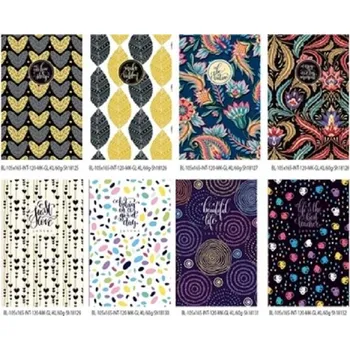 Ozdobný zápisník 105x165/120 listů, linkovaný FRESH