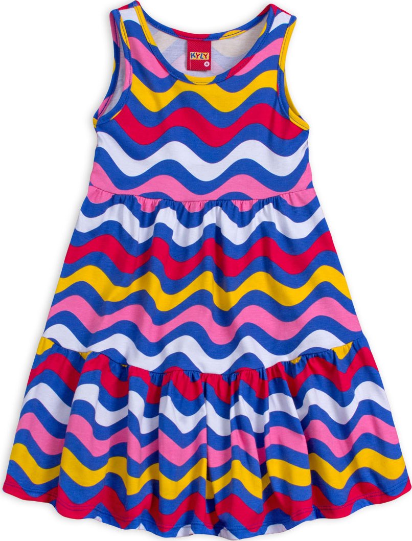 Dívčí letní šaty KYLY VLNKY modré Velikost: 98