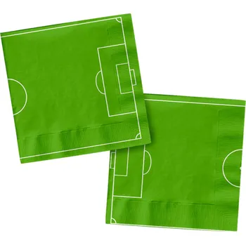 Papírový ubrousek Narozeninové ubrousky Fotbalové Hřiště Tráva 33cm 20 ks