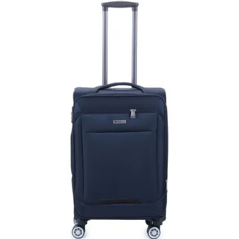 Střední cestovní kufr na kolečkách 621 tmavě modrá