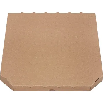 Jednorázové nádobí Krabice na pizzu 26x26x3cm mvl hnědá - 200 ks