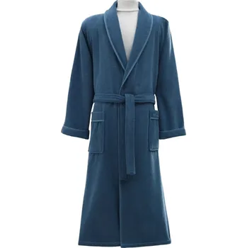 Soft Cotton Pánský župan LORD, Modrá, 450 g / m², Česaná prémiová bavlna 100%, Dlouhý - vel. XXL