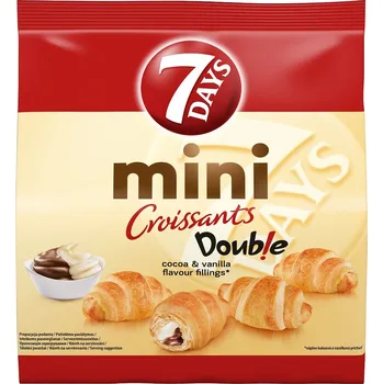 Pečivo 7D Mini Crois kakao-vanilk přích 185g CZ (Kartonové balení : 10 ks)
